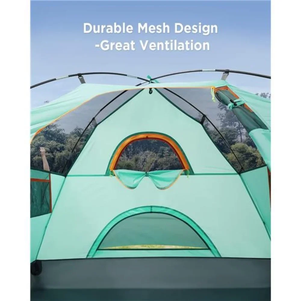 Camping Tent, Waterproof Family Tent Lightweight for Camping Outdoors 6 Person - Picture 5 of 6